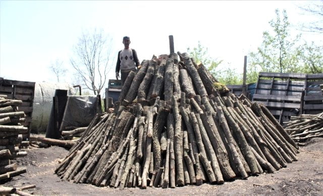 Doğanalan’da Mangal Kömürü Üretimi Başladı