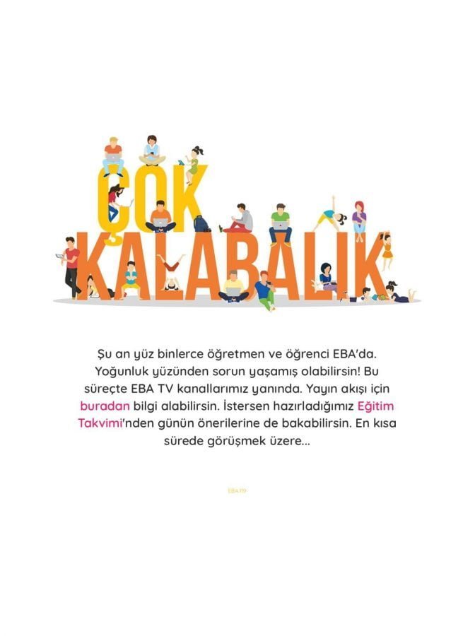 EBA'da 'çok kalabalık' uyarısı