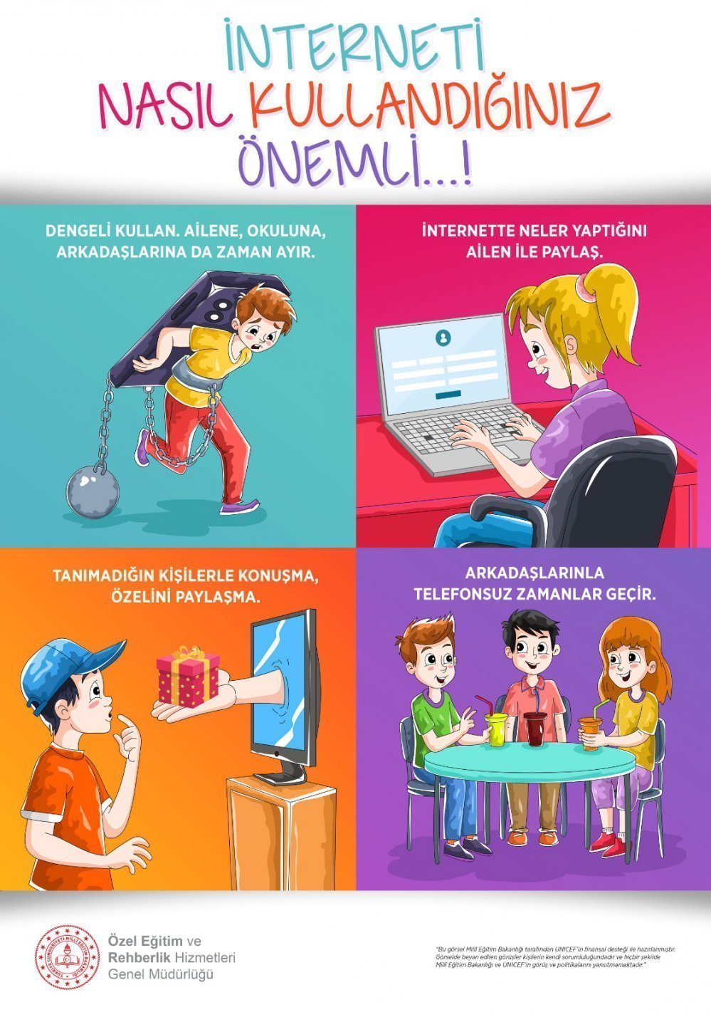 Ailelere Yönelik "Siber Zorbalık" Ve "Güvenli İnternet Kullanımı" Kılavuzları Yayınlandı.