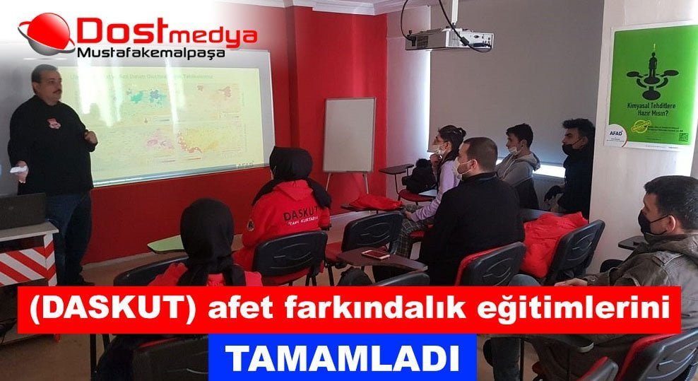 (DASKUT) Temsilciliği, afet farkındalık eğitimlerini başarıyla tamamladı.
