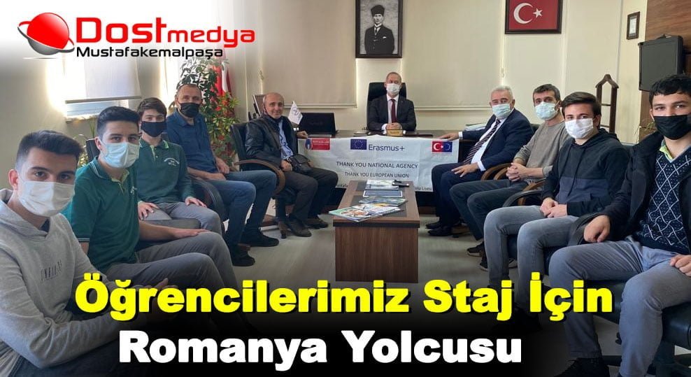 Mustafakemalpaşa Mesleki ve Teknik Anadolu Lisesi ERASMUS Projesi kapsamında yurt dışı staj çalışması