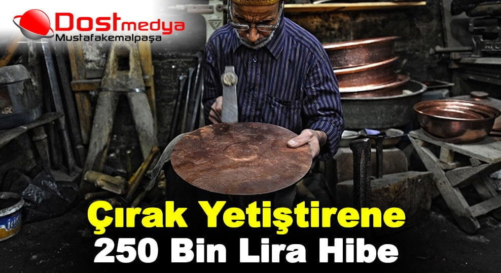 Çırak Yetiştirene 250 Bin Lira Hibe