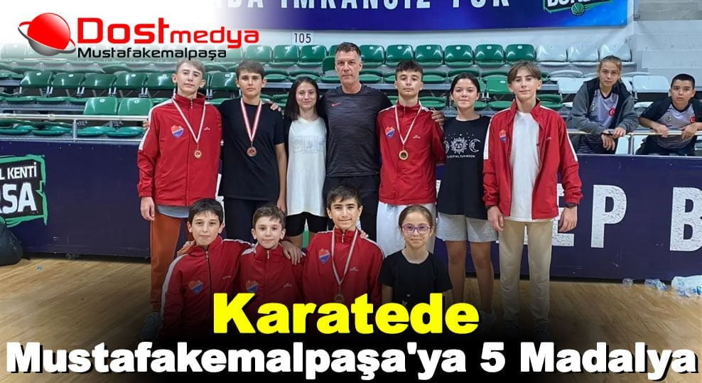 Karatede Mustafakemalpaşa’ya 5 Madalya