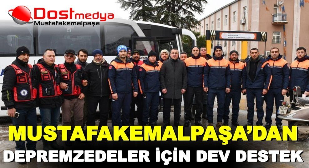 MUSTAFAKEMALPAŞA’DAN DEPREMZEDELER İÇİN DEV DESTEK