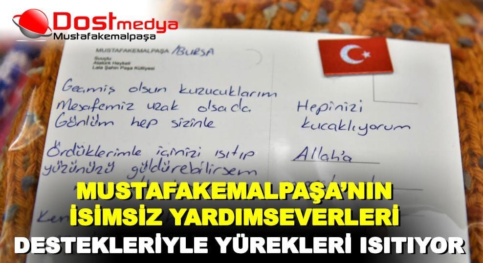 MUSTAFAKEMALPAŞA’NIN İSİMSİZ YARDIMSEVERLERİ DESTEKLERİYLE YÜREKLERİ ISITIYOR