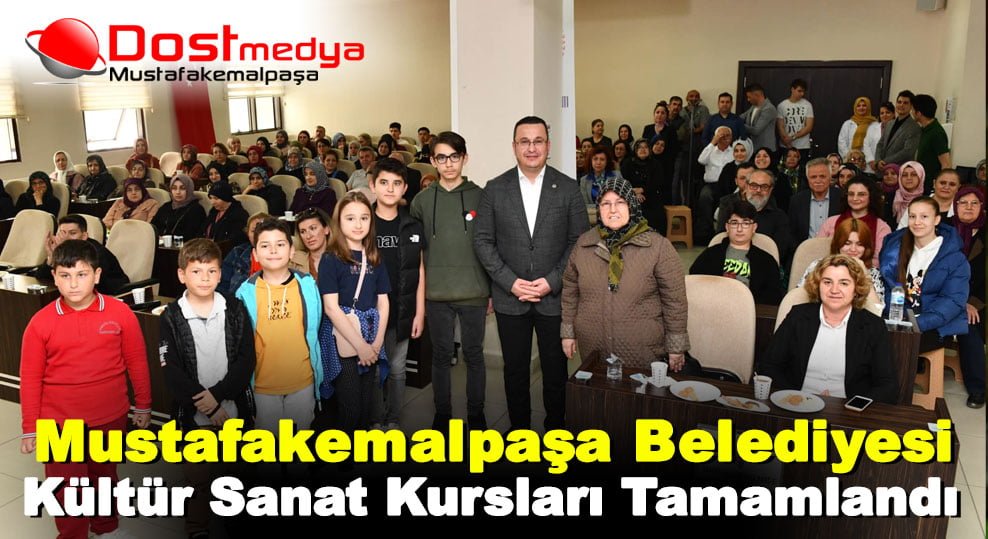 Mustafakemalpaşa Belediyesi Kültür Sanat Kursları Tamamlandı
