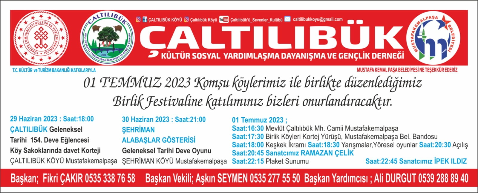 Çaltılıbük Birlik Festivali Düzenleniyor
