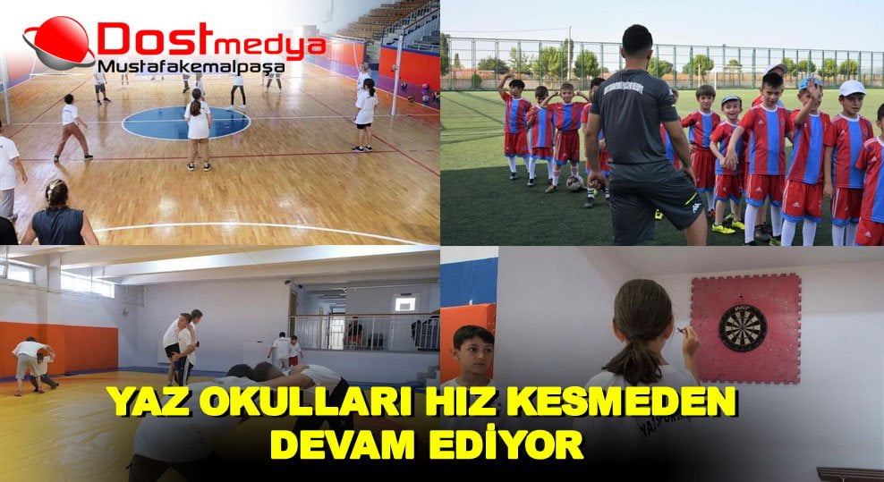 YAZ OKULLARI HIZ KESMEDEN DEVAM EDİYOR