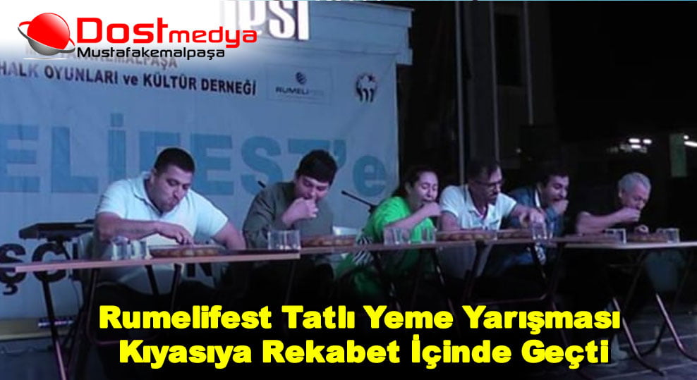 Rumelifest Tatlı Yeme Yarışması Kıyasıya Rekabet İçinde Geçti
