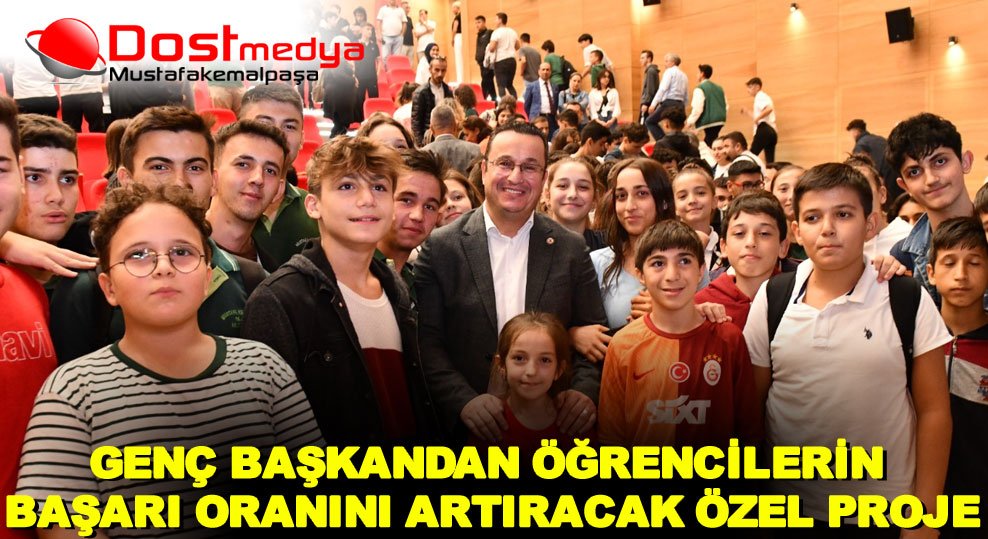 GENÇ BAŞKANDAN ÖĞRENCİLERİN BAŞARI ORANINI ARTIRACAK ÖZEL PROJE