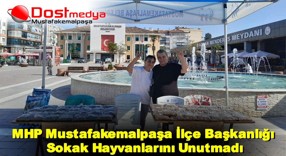MHP Mustafakemalpaşa İlçe Başkanlığı Sokak Hayvanlarını Unutmadı