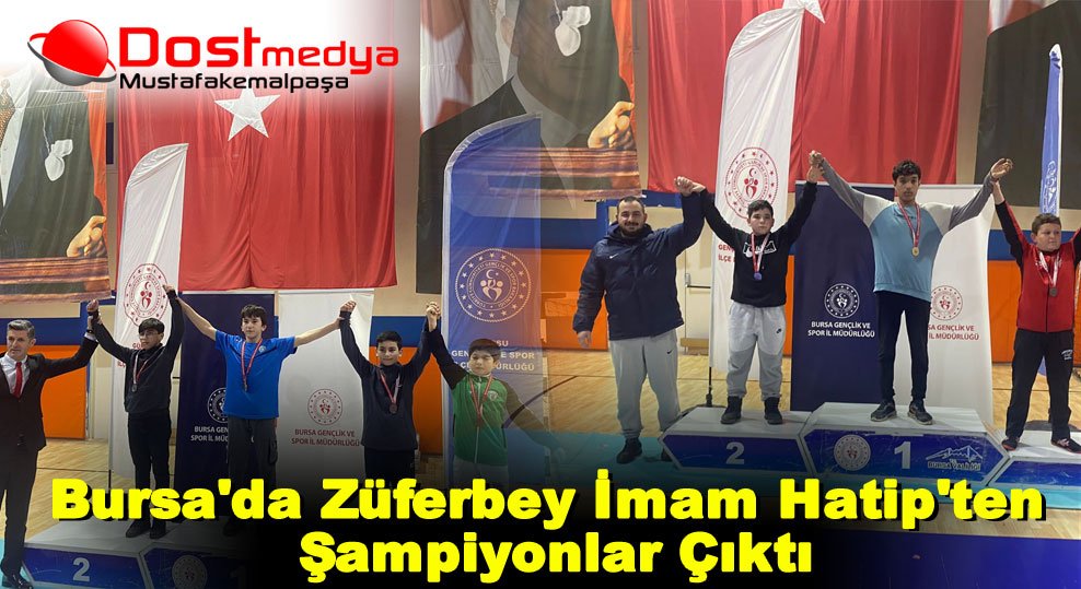 Bursa’da Züferbey İmam Hatip’ten Şampiyonlar Çıktı