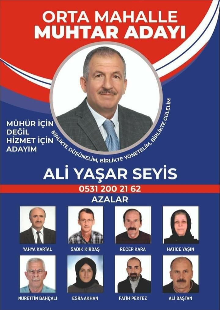 Orta Mahalle'de Muhtarlık Yarışında Seyis Farkı!