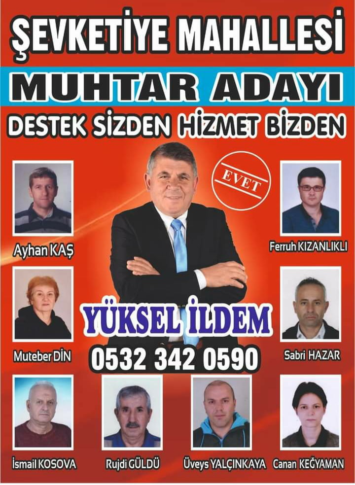 Muhtar Adayı Yüksel İldem, Şevketiye Mahallesi İçin Büyük Hedeflerle Yola Çıkıyor