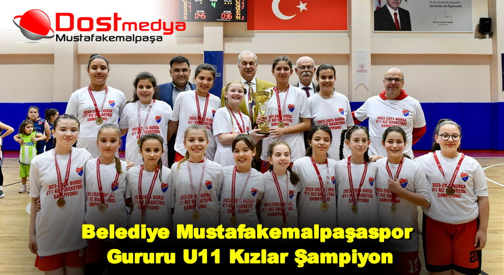 Belediye Mustafakemalpaşaspor Gururu U11 Kızlar Şampiyon