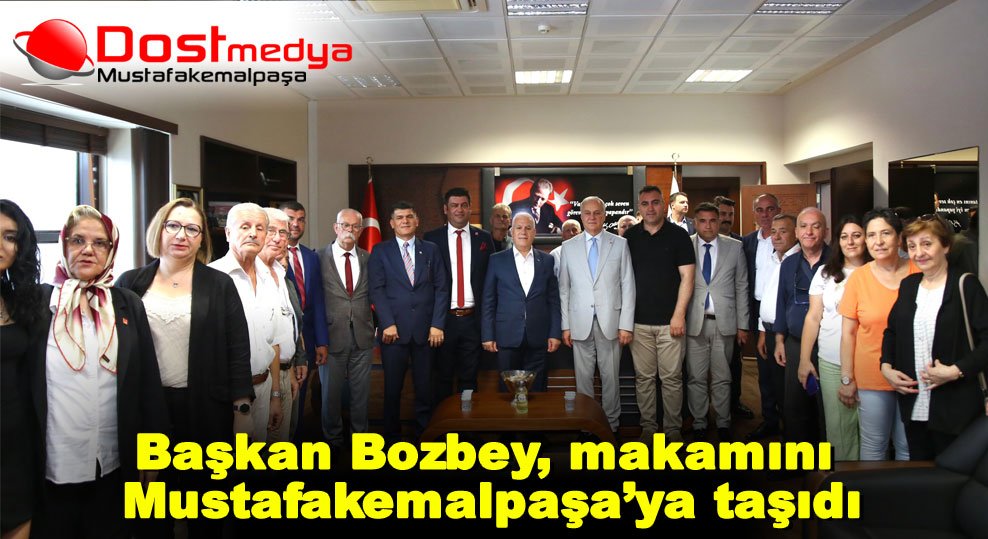Başkan Bozbey, makamını Mustafakemalpaşa’ya taşıdı
