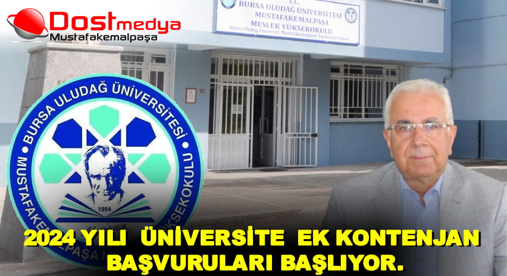 2024 YILI  ÜNİVERSİTE  EK KONTENJAN BAŞVURULARI BAŞLIYOR.