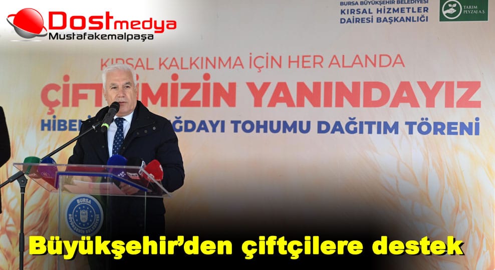 Büyükşehir’den çiftçilere destek