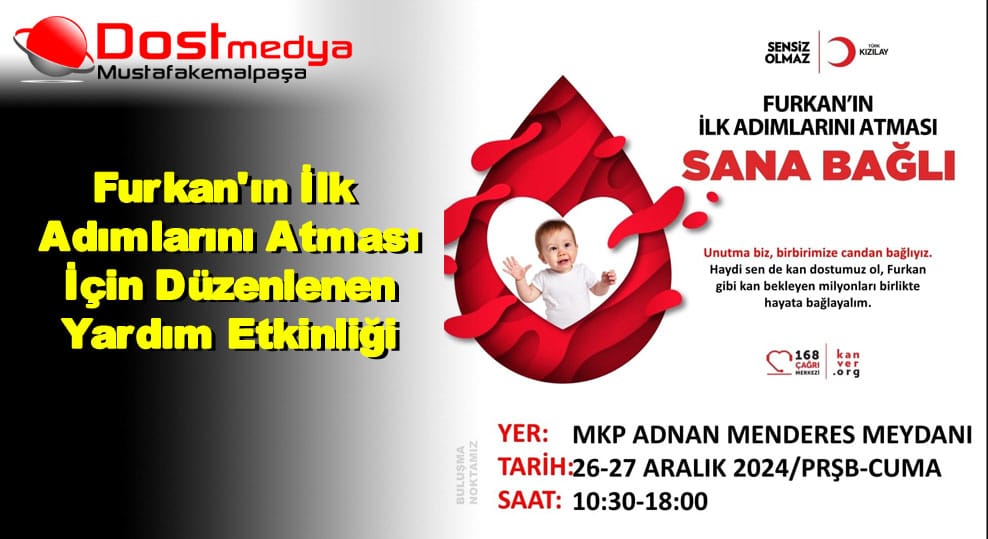 Furkan’ın İlk Adımlarını Atması İçin Düzenlenen Yardım Etkinliği