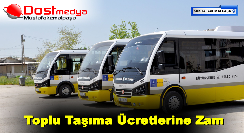 Toplu Taşıma Ücretlerine Zam