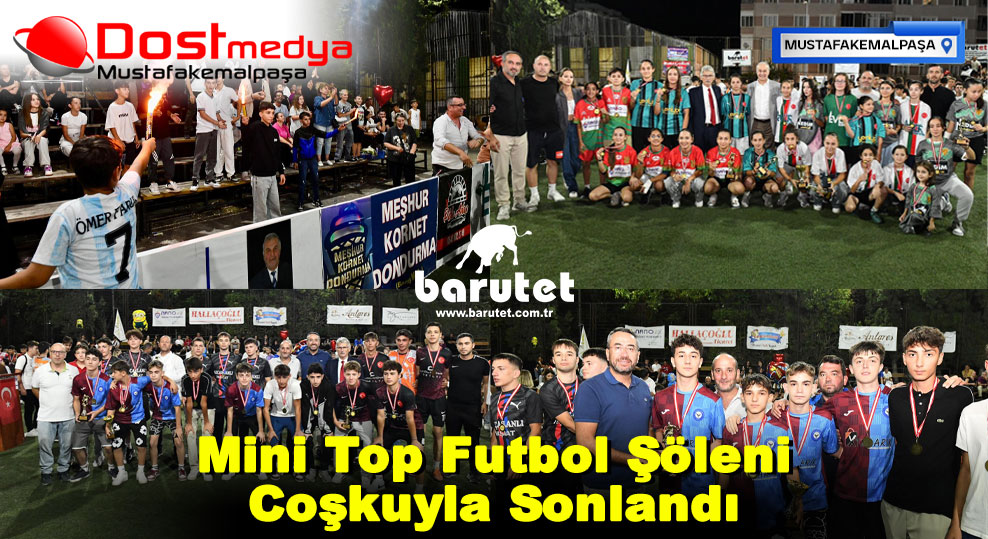 Mini Top Futbol Şöleni Coşkuyla Sonlandı