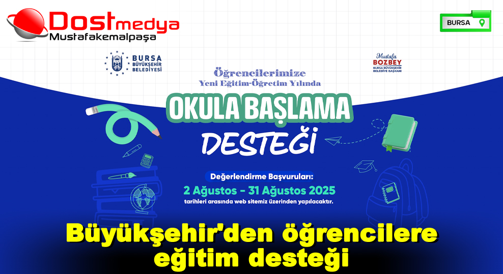 Büyükşehir’den öğrencilere eğitim desteği