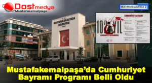 Mustafakemalpaşa’da Cumhuriyet Bayramı Programı Belli Oldu