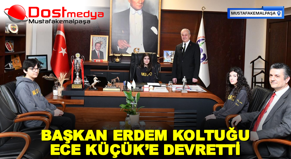 BAŞKAN ERDEM KOLTUĞU ECE KÜÇÜK’E DEVRETTİ