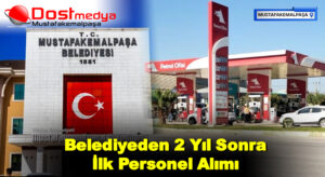 Belediyeden 2 Yıl Sonra İlk Personel Alımı