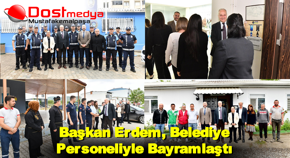 Başkan Erdem, Belediye Personeliyle Bayramlaştı