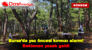 Bursa’da yaz öncesi kırmızı alarm! Beklenen yasak geldi