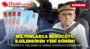 Milyonlarca sürücüyü ilgilendiren yeni dönem! Ehliyette yaş sınırı ve sağlık kontrolü değişiyor