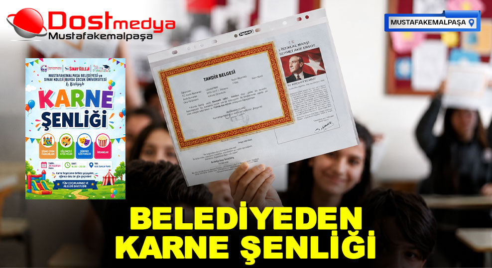 BELEDİYEDEN KARNE ŞENLİĞİ