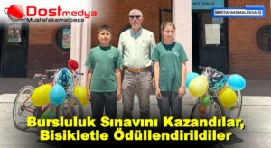 Bursluluk Sınavını Kazandılar, Bisikletle Ödüllendirildiler
