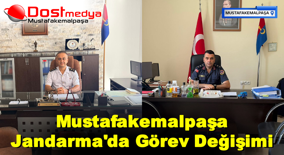 Mustafakemalpaşa Jandarma’da Görev Değişimi