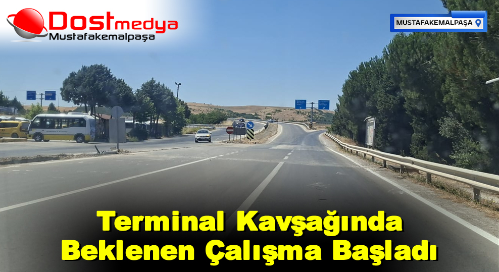 Terminal Kavşağında Beklenen Çalışma Başladı