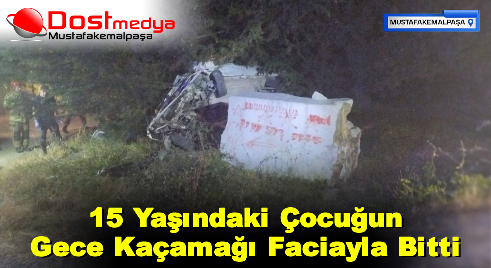 15 Yaşındaki Çocuğun Gece Kaçamağı Faciayla Bitti