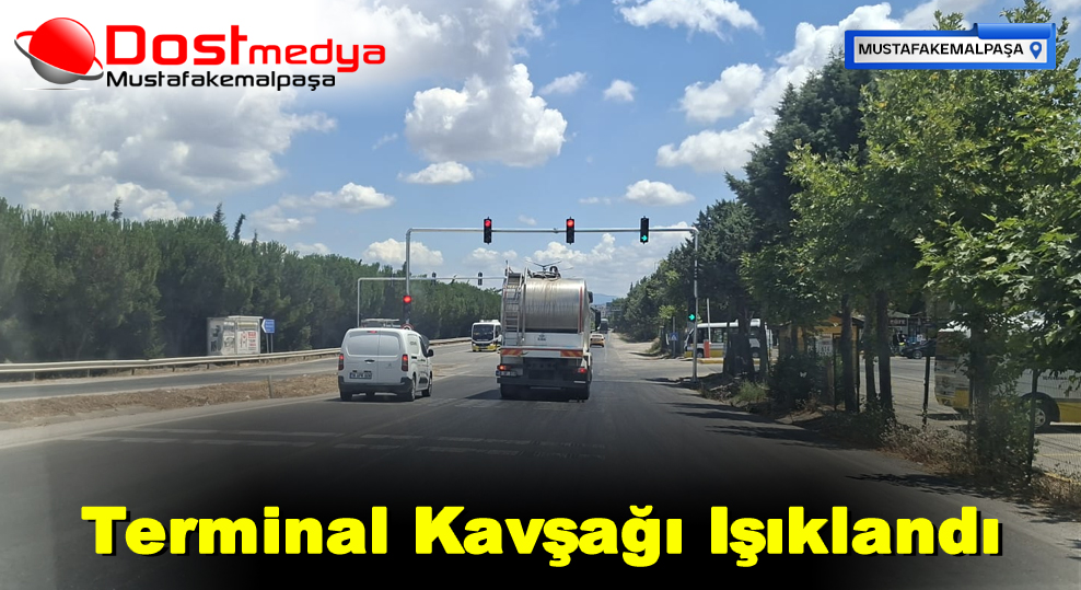 Terminal Kavşağı Işıklandı
