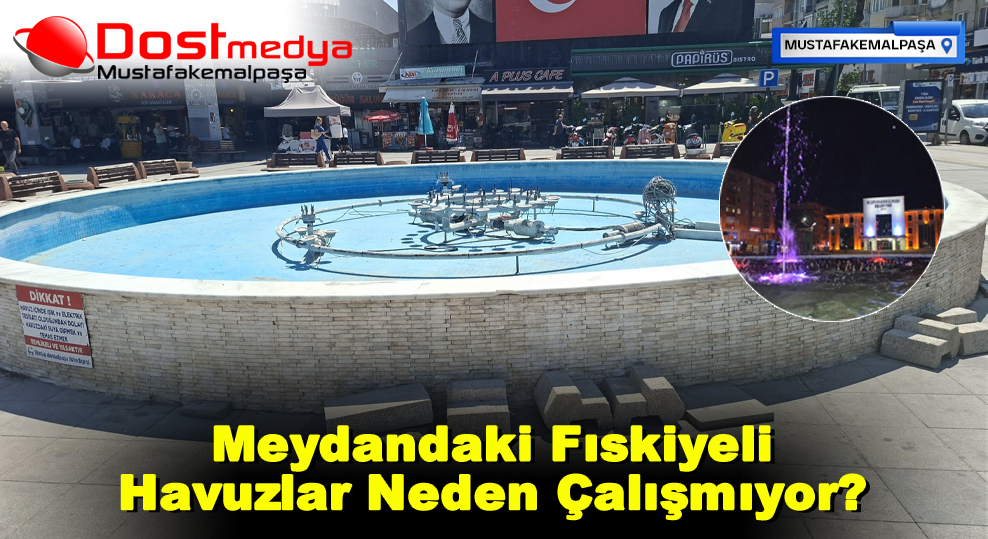 Meydandaki Fıskiyeli Havuzlar Neden Çalışmıyor?