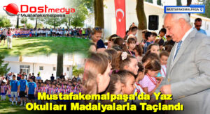 Mustafakemalpaşa’da Yaz Okulları Madalyalarla Taçlandı