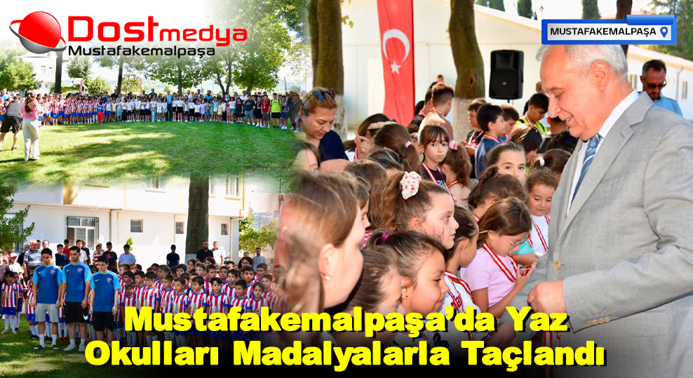 Mustafakemalpaşa’da Yaz Okulları Madalyalarla Taçlandı