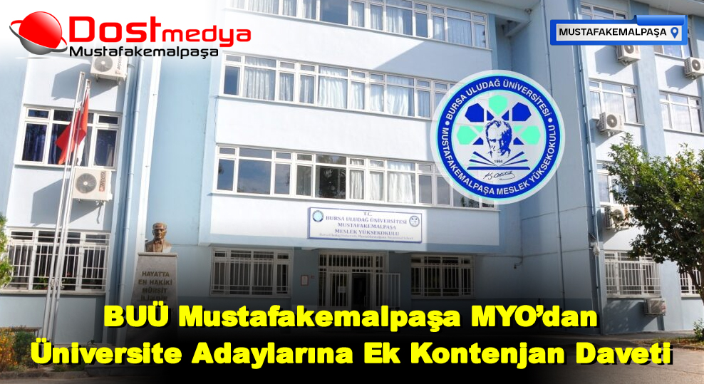BUÜ Mustafakemalpaşa MYO’dan Üniversite Adaylarına Ek Kontenjan Daveti