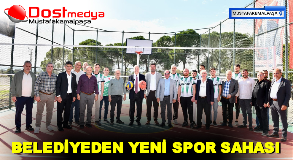 BELEDİYEDEN YENİ SPOR SAHASI