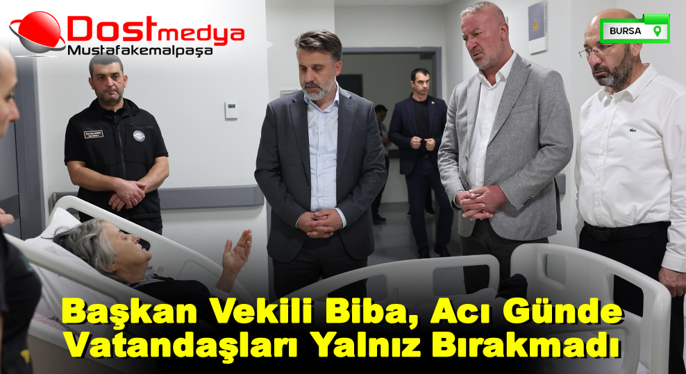 Başkan Vekili Biba, acı günde vatandaşları yalnız bırakmadı