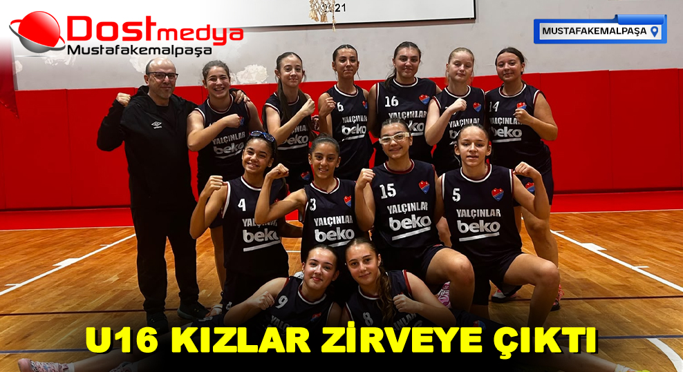 U16 KIZLAR ZİRVEYE ÇIKTI