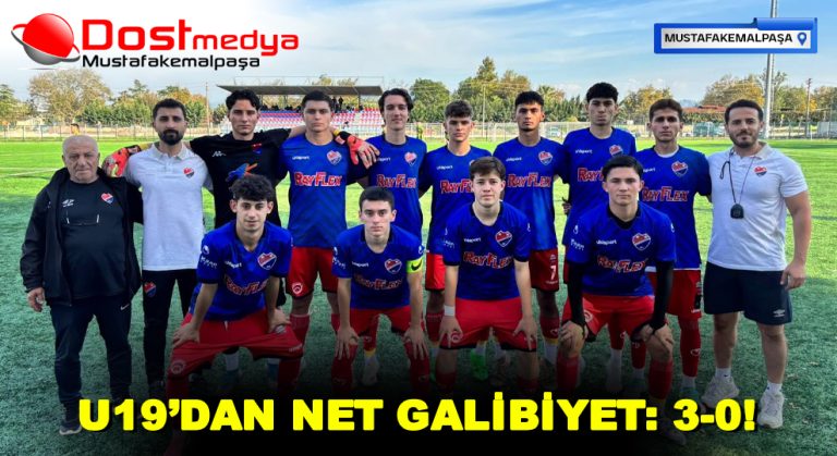 U19’DAN NET GALİBİYET: 3-0!